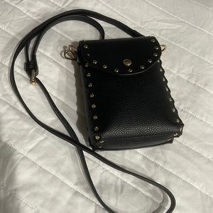 Black Small Crossbody with phone pocket